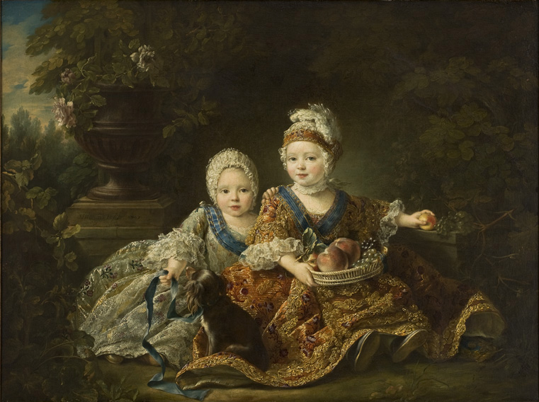 Francois-Hubert Drouais The Duke of Berry and the Count of Provence at the Time of Their Childhood